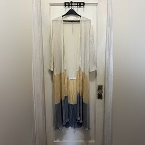 Anthropologie three tone shimmery robe